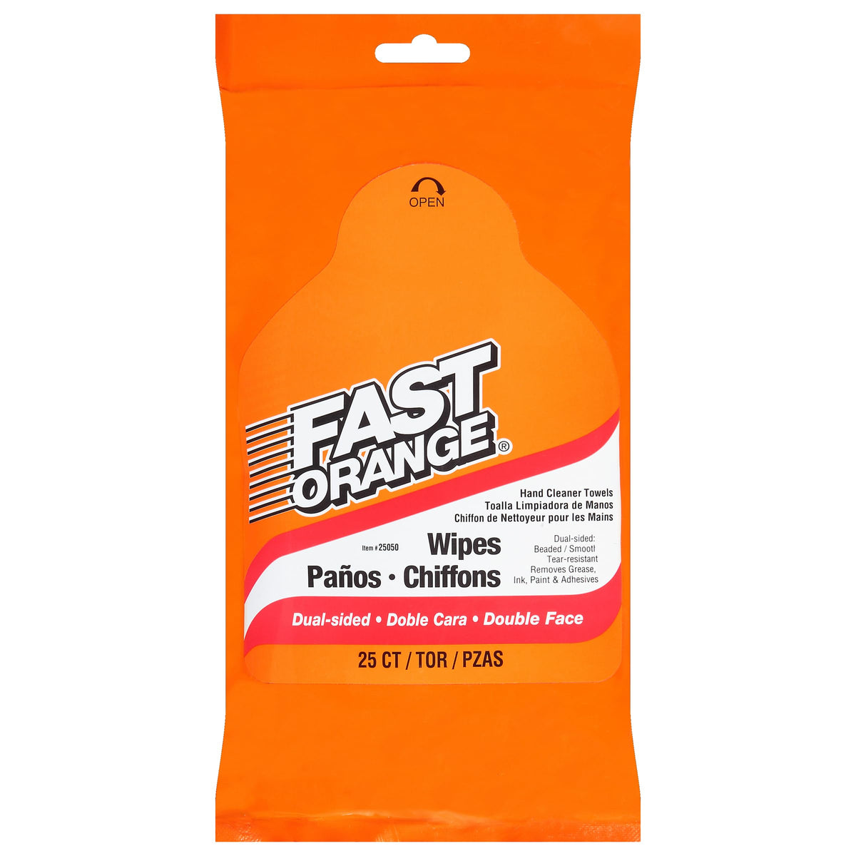Permatex Fast Orange Wipes 25 Ct Pack of 8