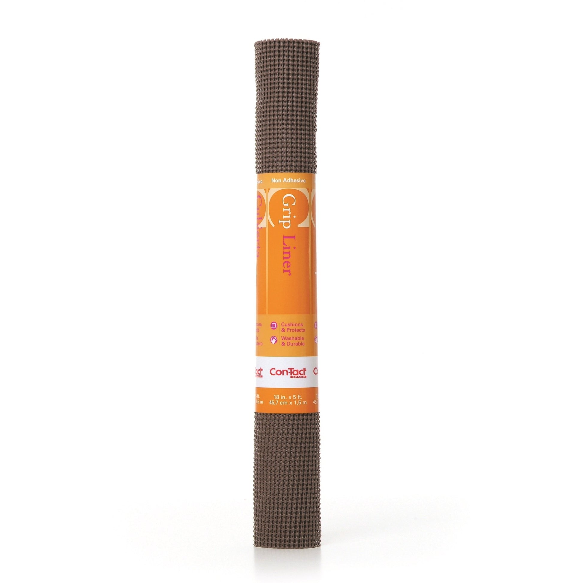 Con-Tact Beaded Grip Non-Slip Shelf Liner 18x5ft Chocolate 05F-C7K1B-06