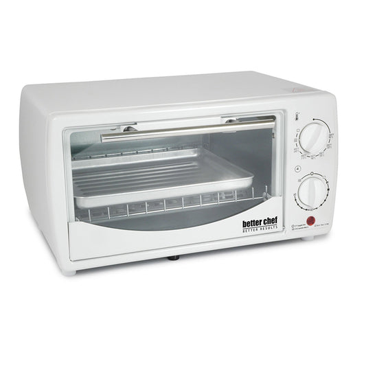Better Chef Basic 4-Slice Toaster Oven, White