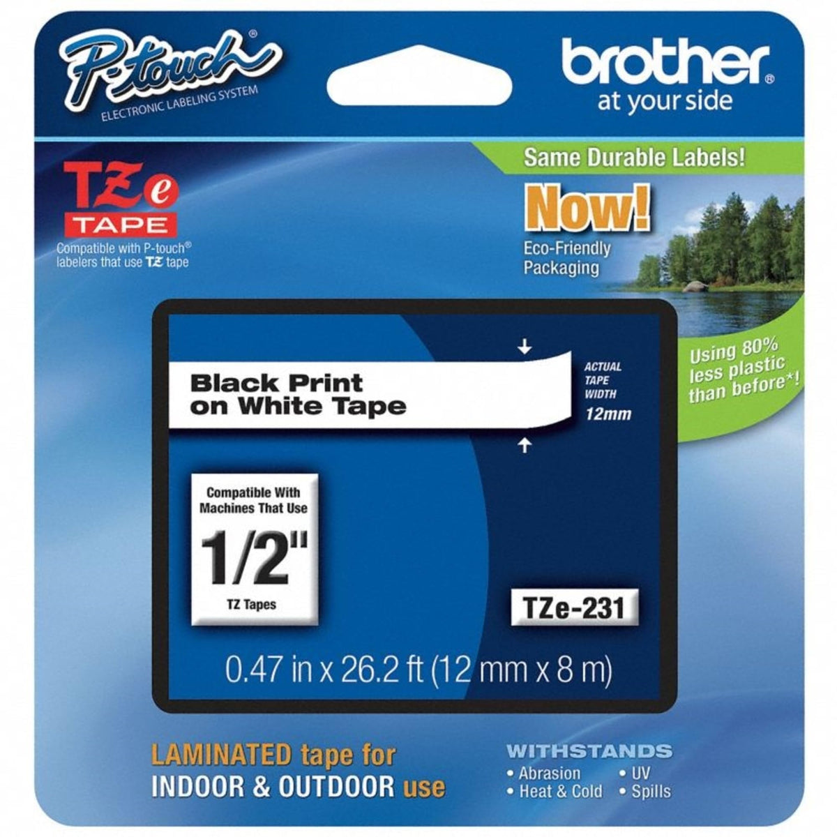 Brother TZe-231 P-touch Label Tape 12mm x 8m