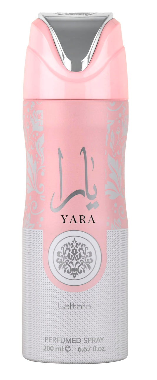 Lattafa Yara – Floral, Fruity, Sweet, Musky – Perfumed Deodorant Spray for Women, 6.67 Ounce / 200 ml