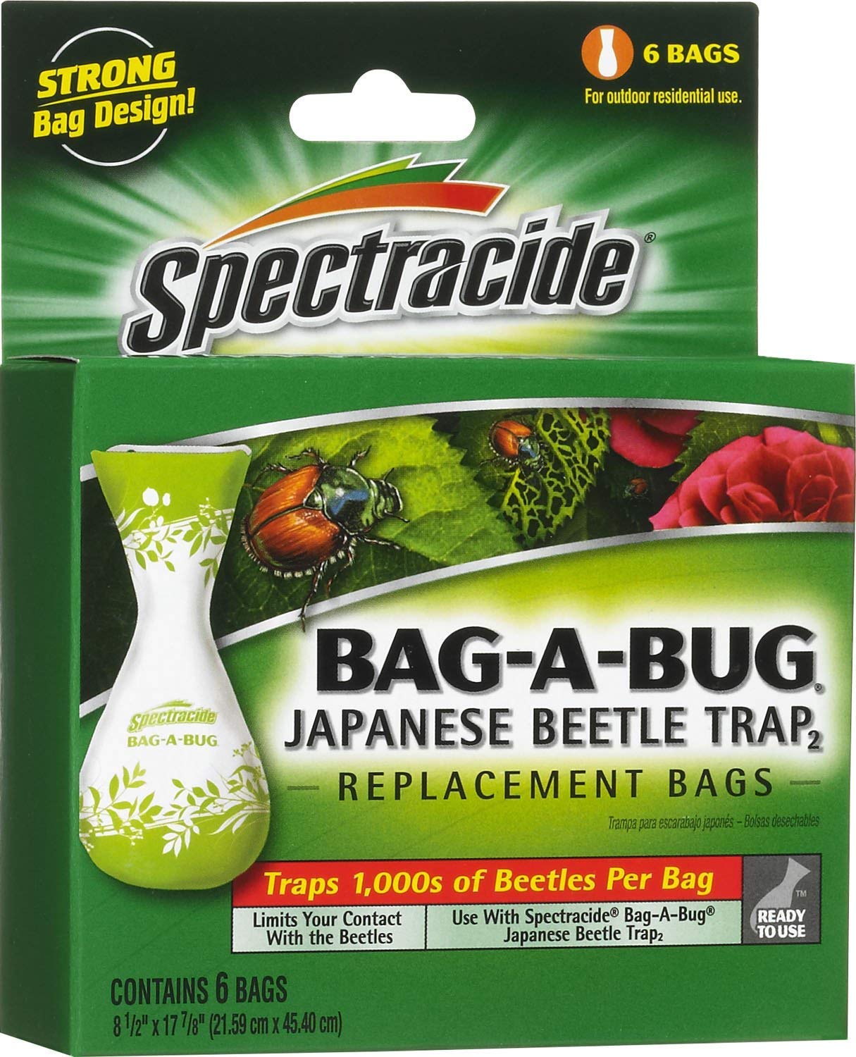 Spectracide Bag-A-Bug Japanese Beetle Trap Replacement Bags 18ct