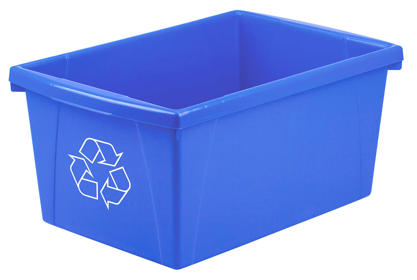 Storex 5.5 Gallon Plastic Recycling Bin 61517A06C