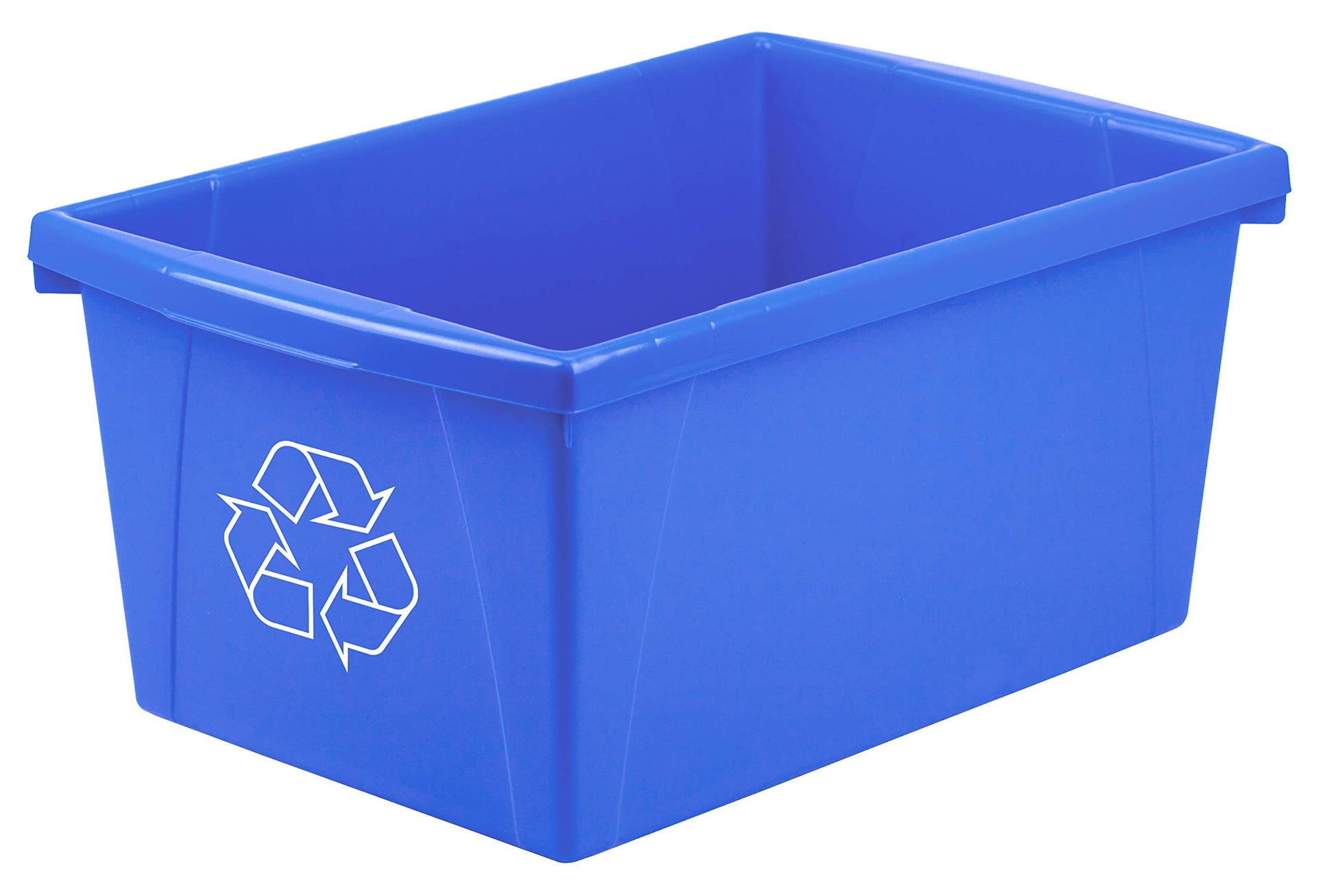 Storex 5.5 Gallon Plastic Recycling Bin 61517A06C