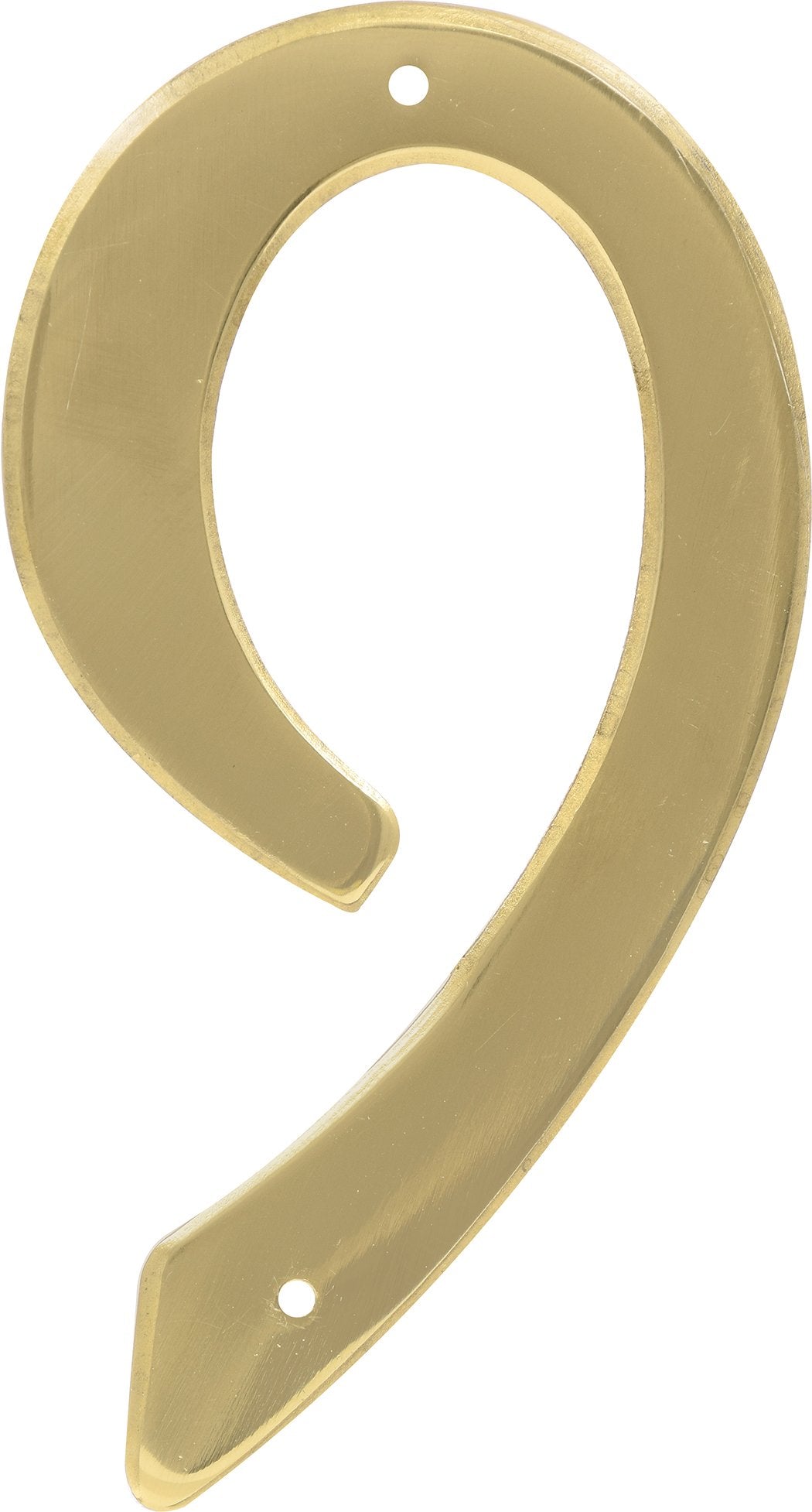 Hillman 4-Inch Brass House Number 9