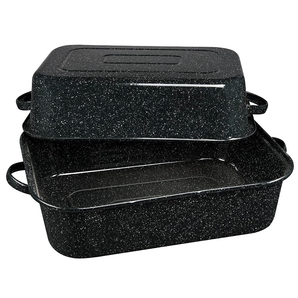Granite Columbian Covered Roaster 19.5 in