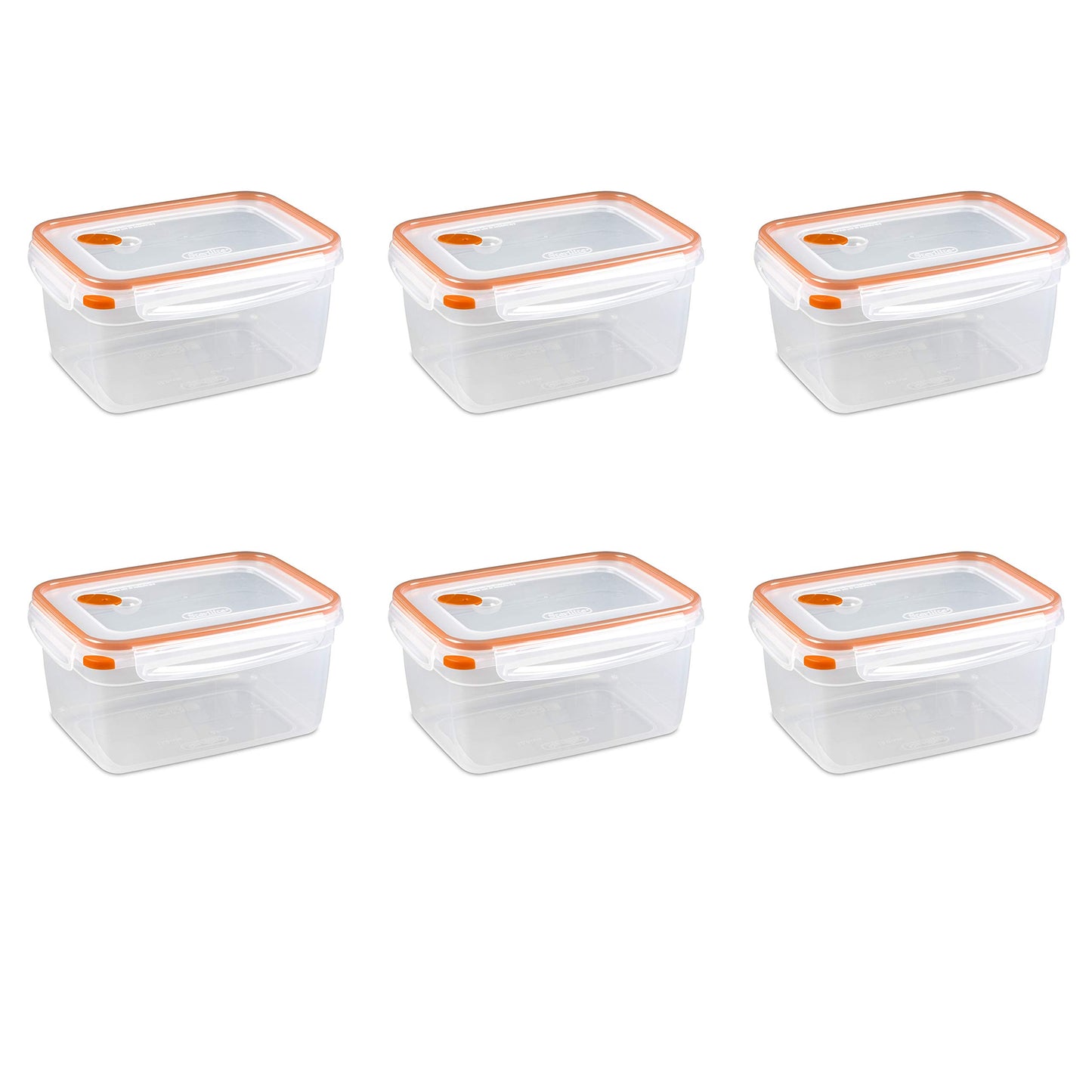 Sterilite Ultra-Seal 12 Cup Food Storage Container 6-Pack