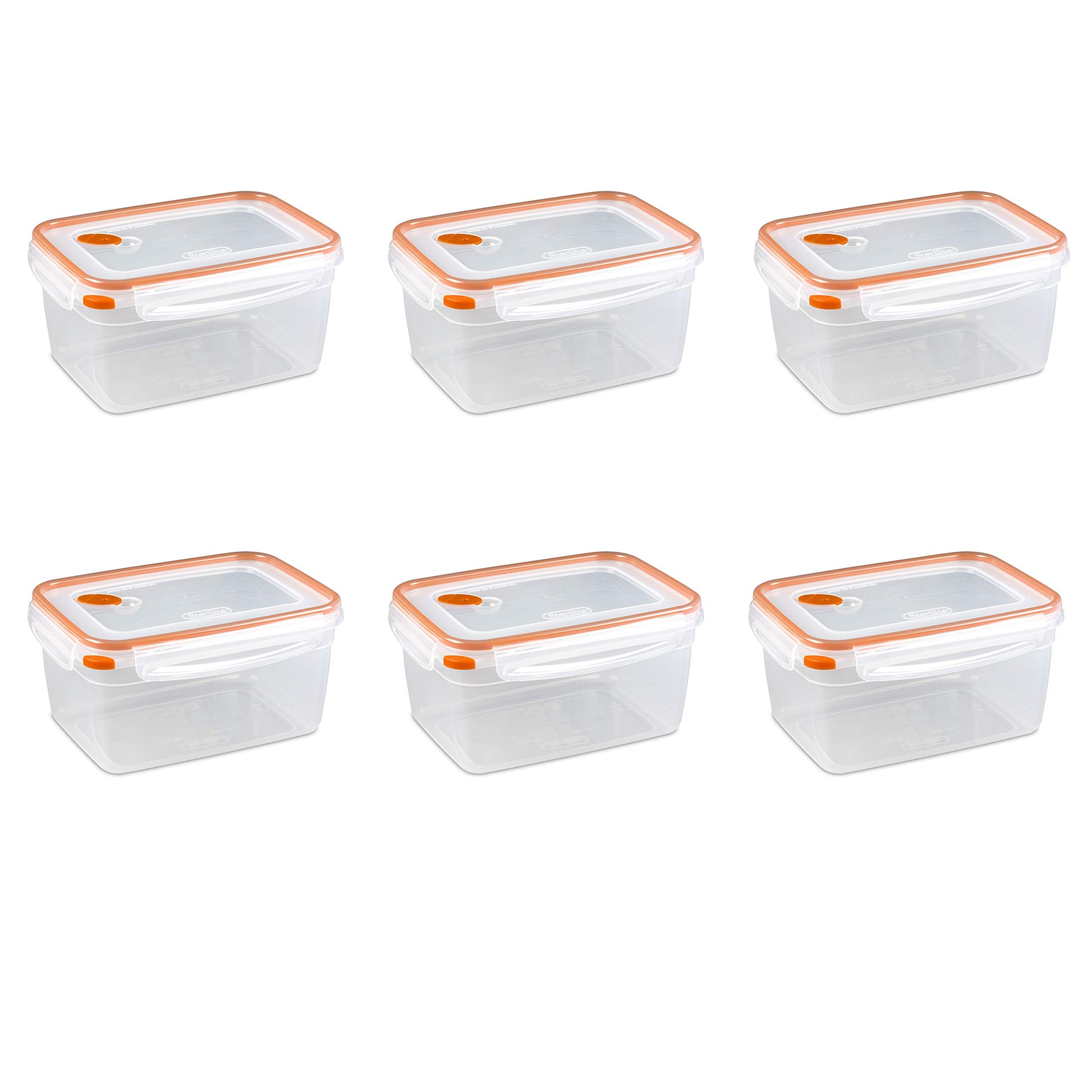 Sterilite Ultra-Seal 12 Cup Food Storage Container 6-Pack