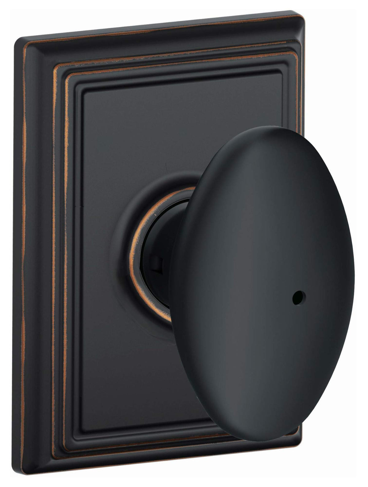 Schlage Siena Privacy Door Knob Set Addison Trim F40SIE716ADD
