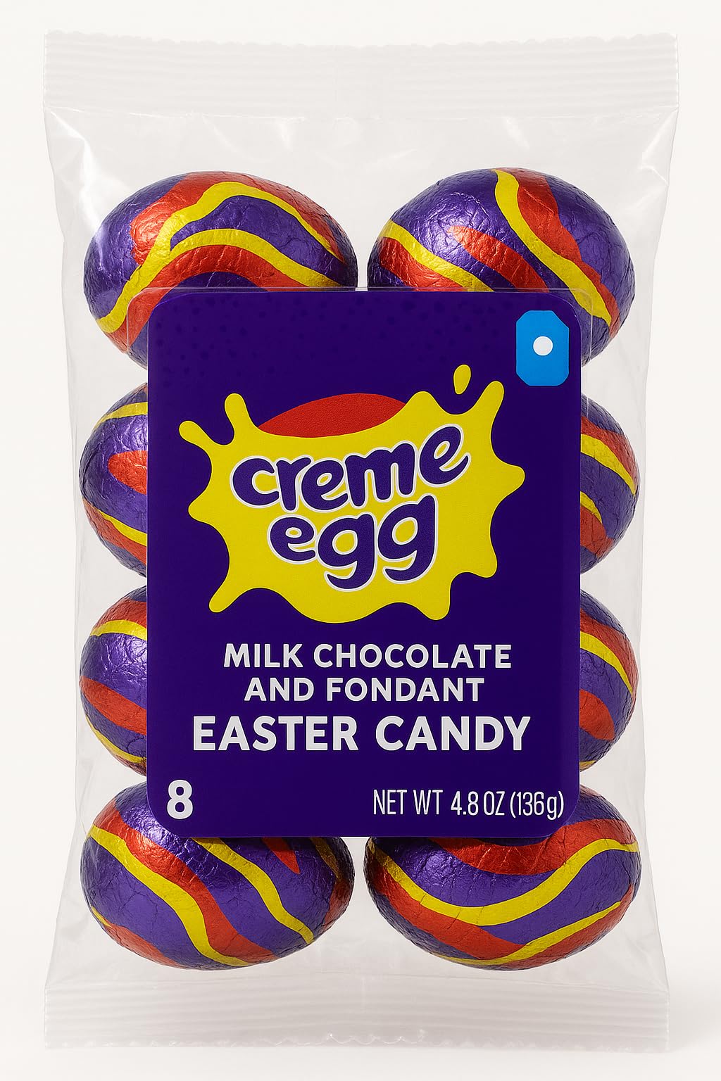 Cadbury Creme Egg Milk Chocolate 4.8 oz (4 Count)