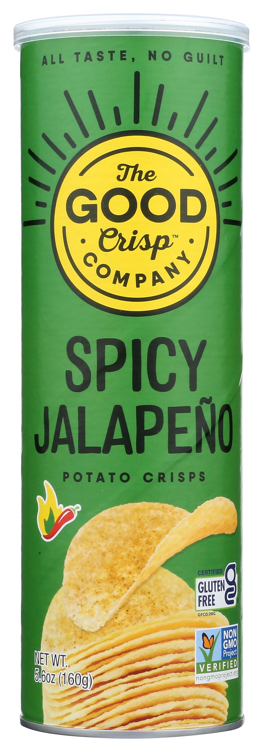The Good Crisp Company Spicy Jalapeno Potato Crisps 5.6oz