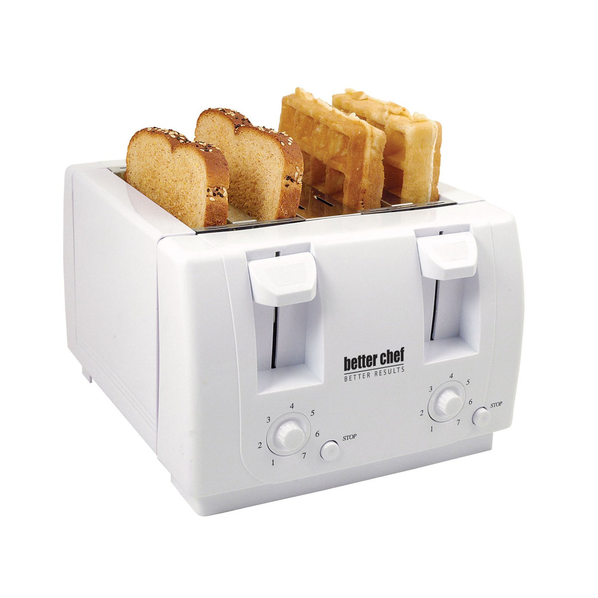 Better Chef 4-Slice Dual-Control Toaster IM-241W White