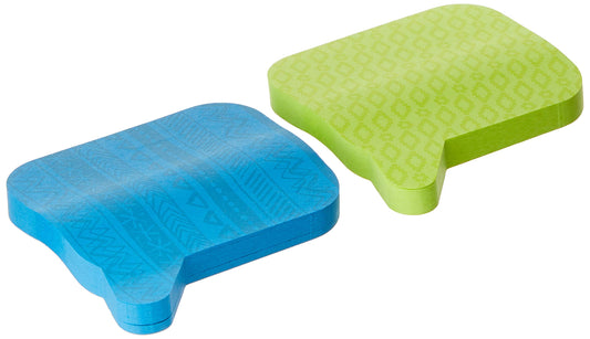 Post-it 7350BLB Super Sticky Die Cut Notes, 2/PK, Blue/Yellow