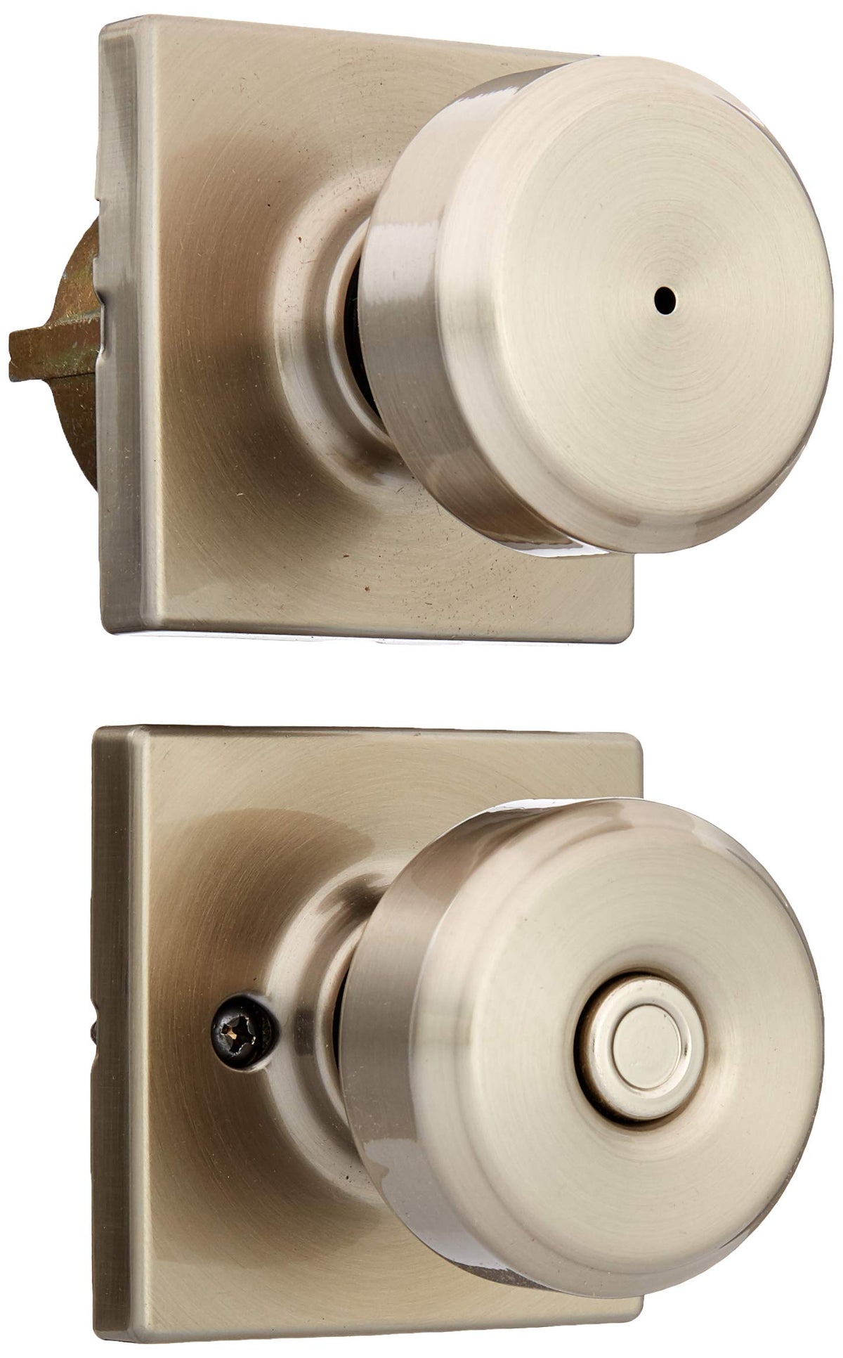 Schlage Bowery Collins Privacy Lock F40BWE619COL Satin Nickel