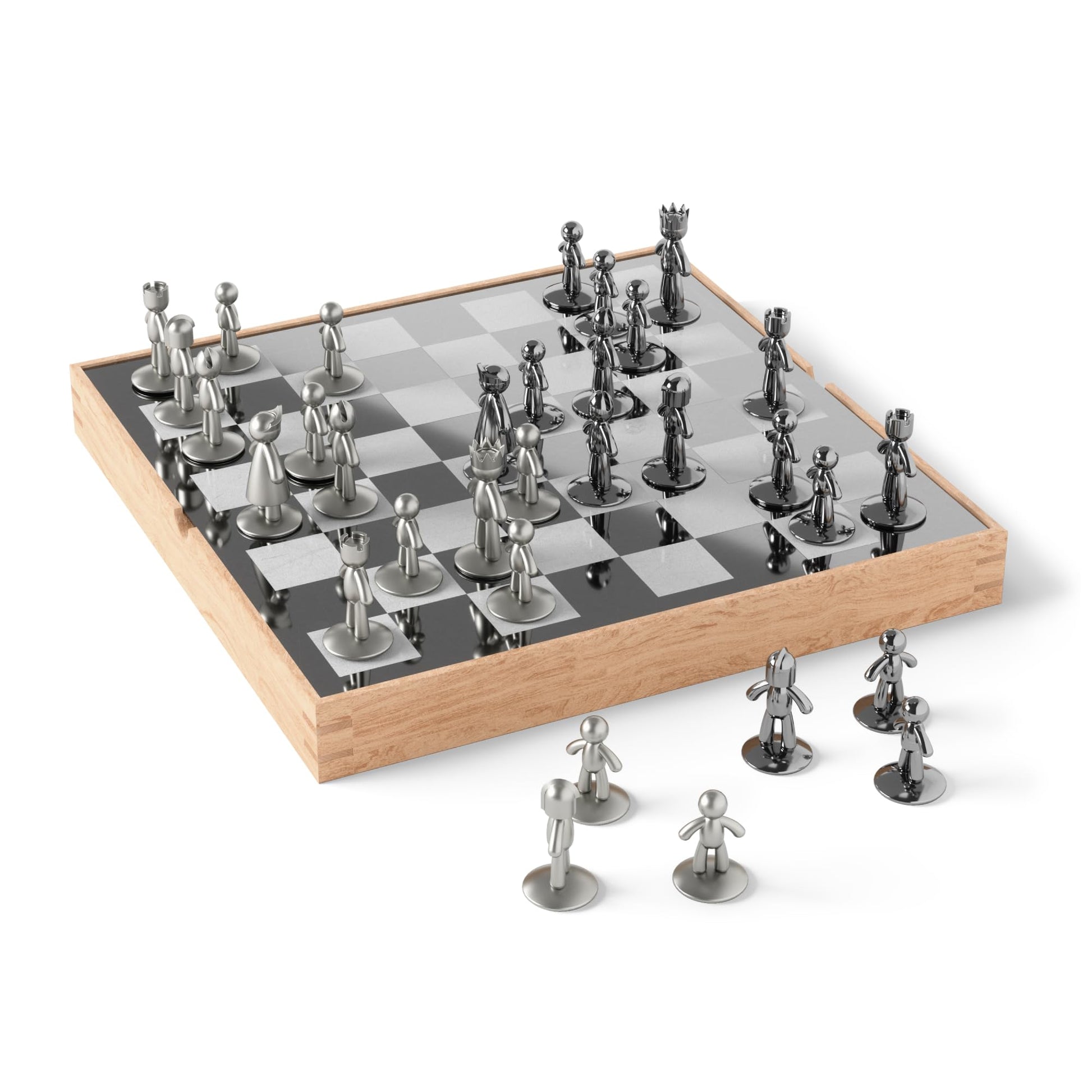 Umbra Buddy Chess Set Natural
