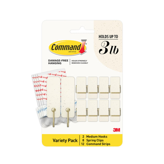 3M Command Mixed Hooks Pack V, 10 Hooks