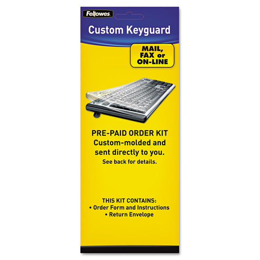 Fellowes 99680 Custom Keyguard Keyboard Cover Kit, Polyfilm