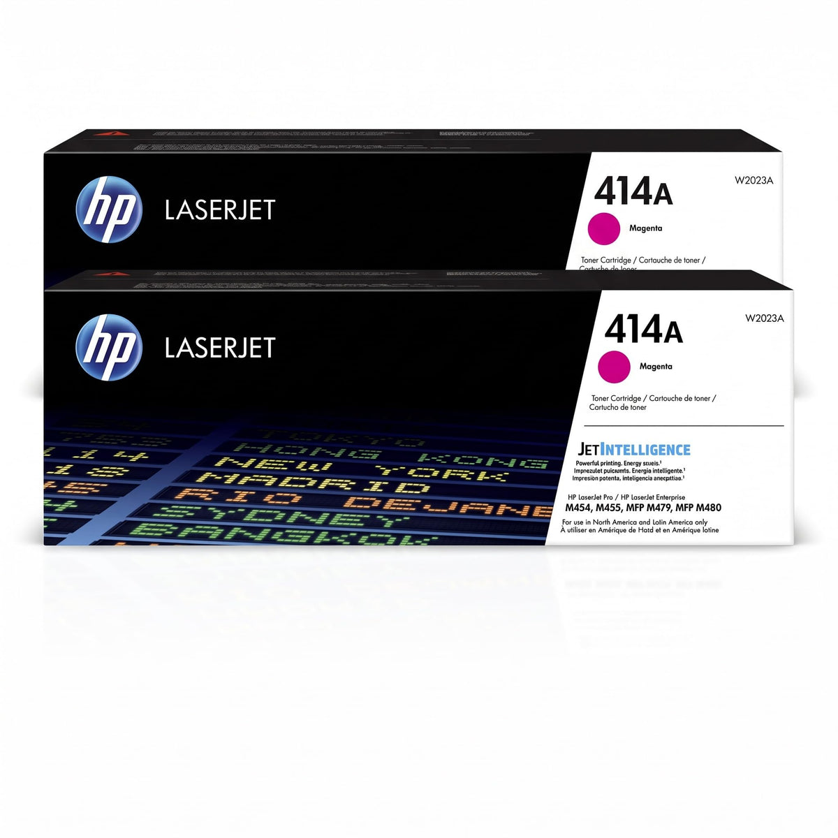 HP 414A Magenta Toner Cartridge | Works with Color LaserJet Enterprise M455dn,MFP M480f,Pro M454,MFP M479 Series | W2023A,(Pack of 2)