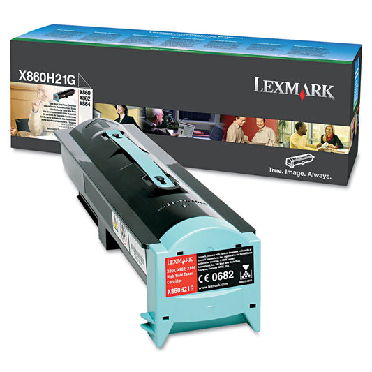 Lexmark X860H21G Black High Yield Toner Cartridge