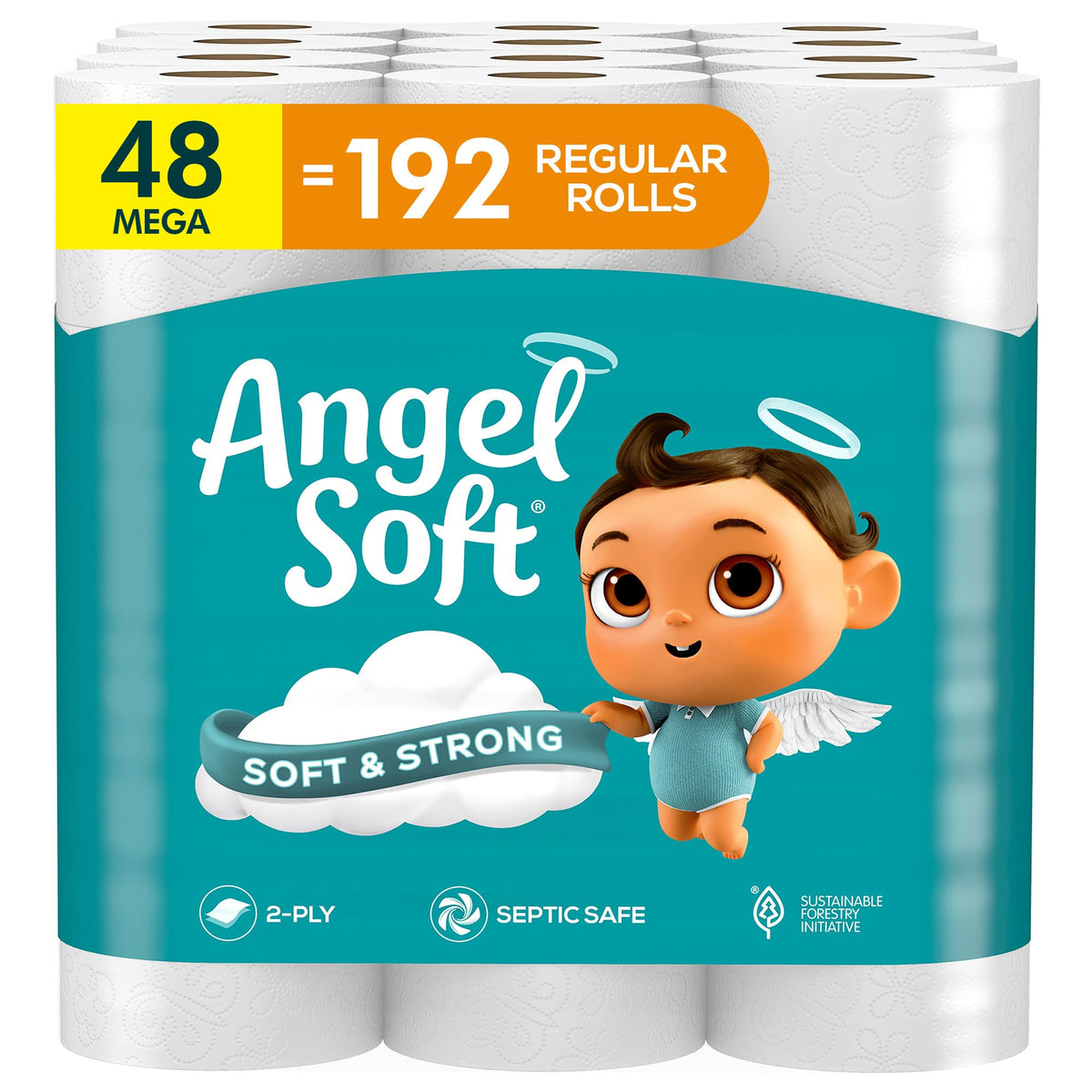 Angel Soft Toilet Paper 48 Mega Rolls