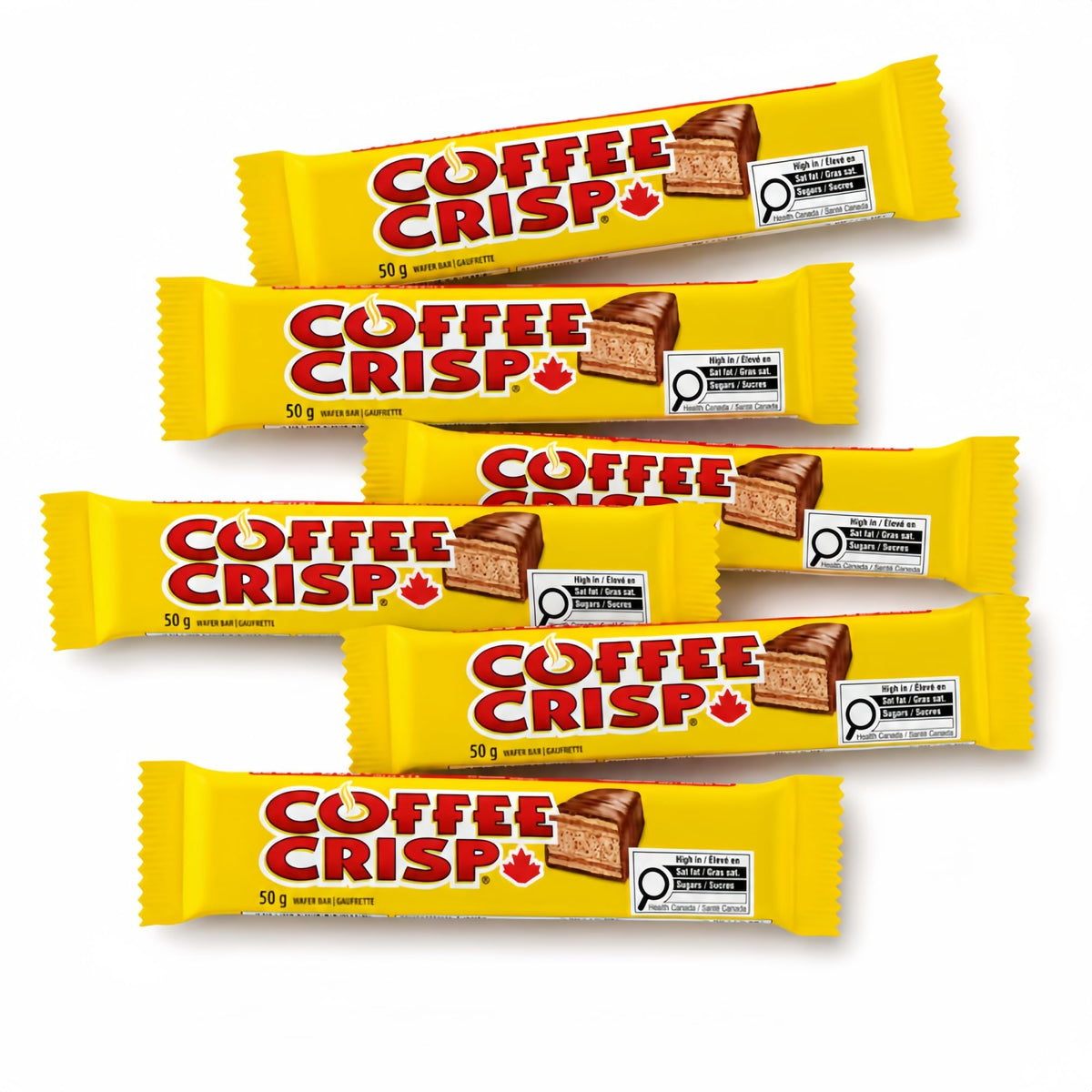 King Size Crispy Coffee Candy Bars, 2.64 oz Each, Pack of 6, 1 Pound Bag