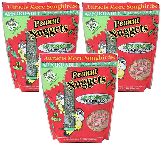 C&S Products Peanut Wild Bird Nuggets 3-Pack