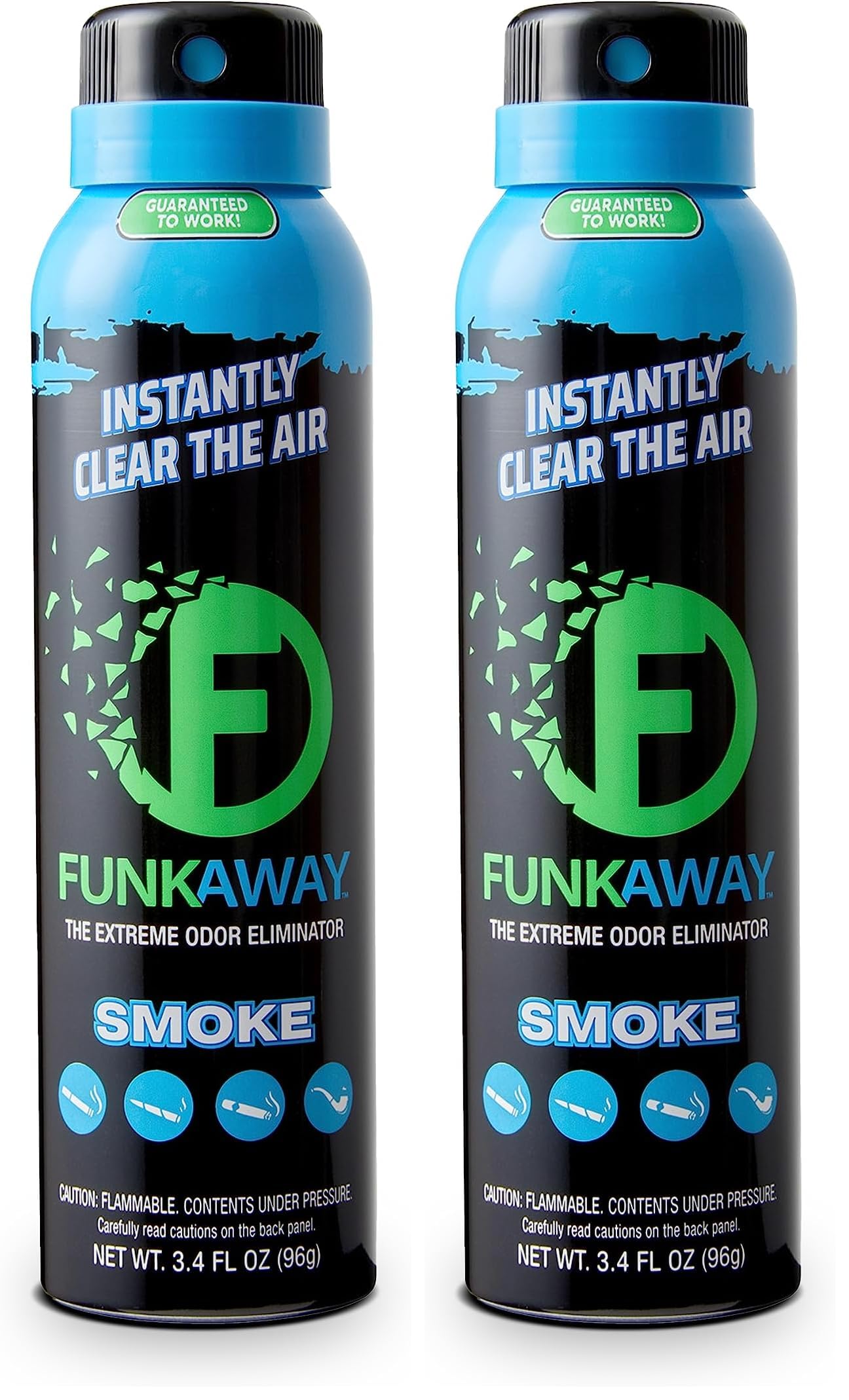 FunkAway Smoke Odor Eliminator Spray 3.4 oz Pack of 2