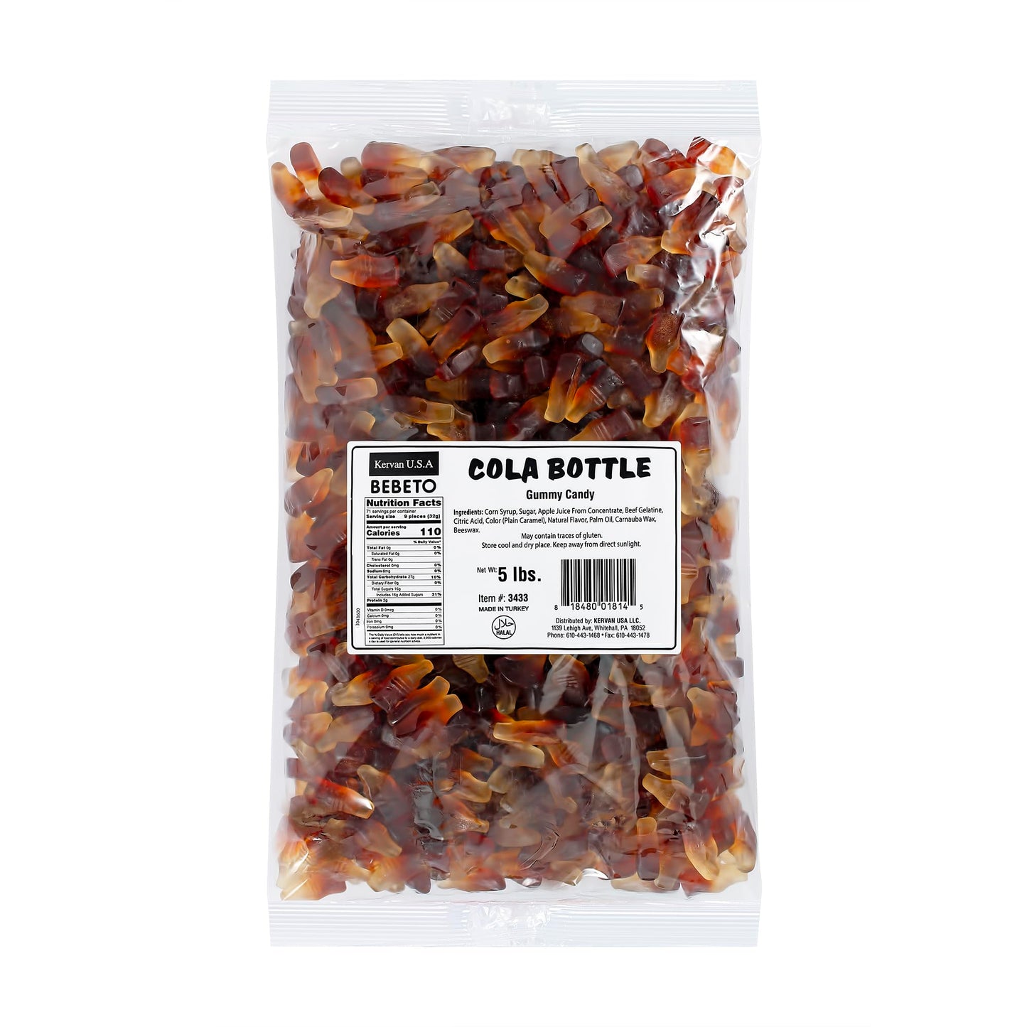 Kervan Cola Bottle Gummies 5 lbs