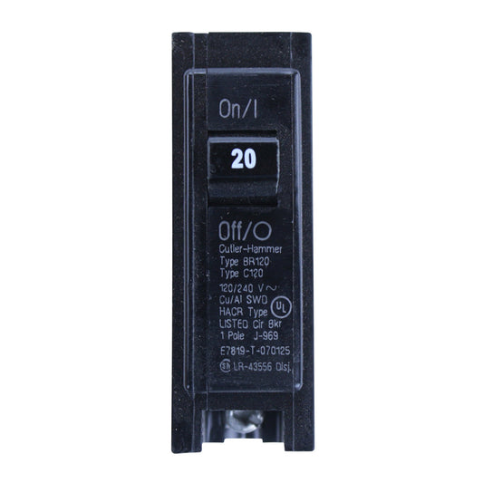 Eaton Cutler-Hammer BR Type Circuit Breaker 20A 120/240V 3-Pack