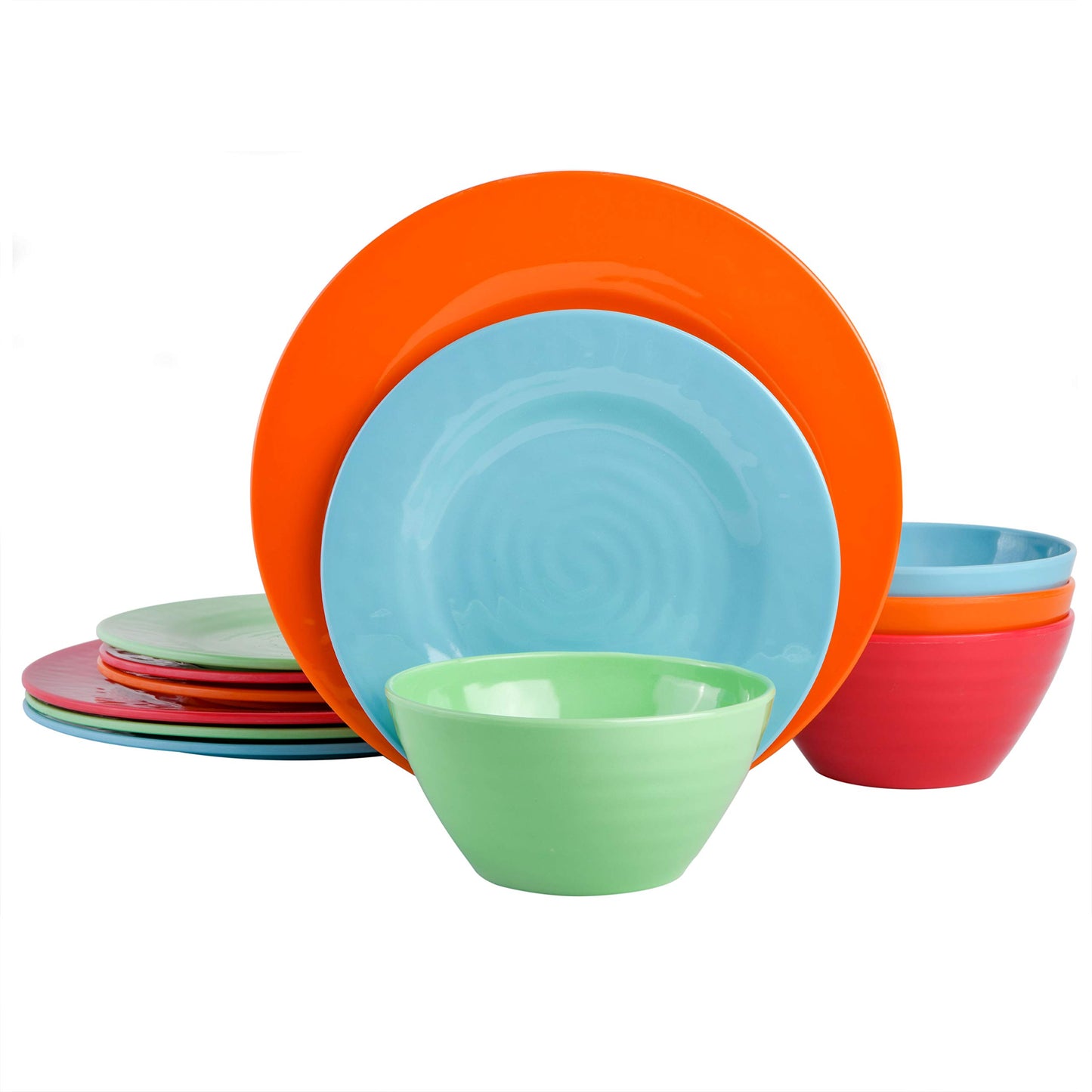 Gibson Home Brist Melamine Dinnerware Set 12pcs