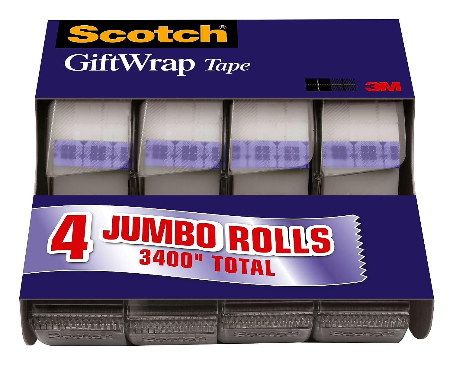 3M Gift Wrap Tape with Dispenser 3/4 x 23.61 yds