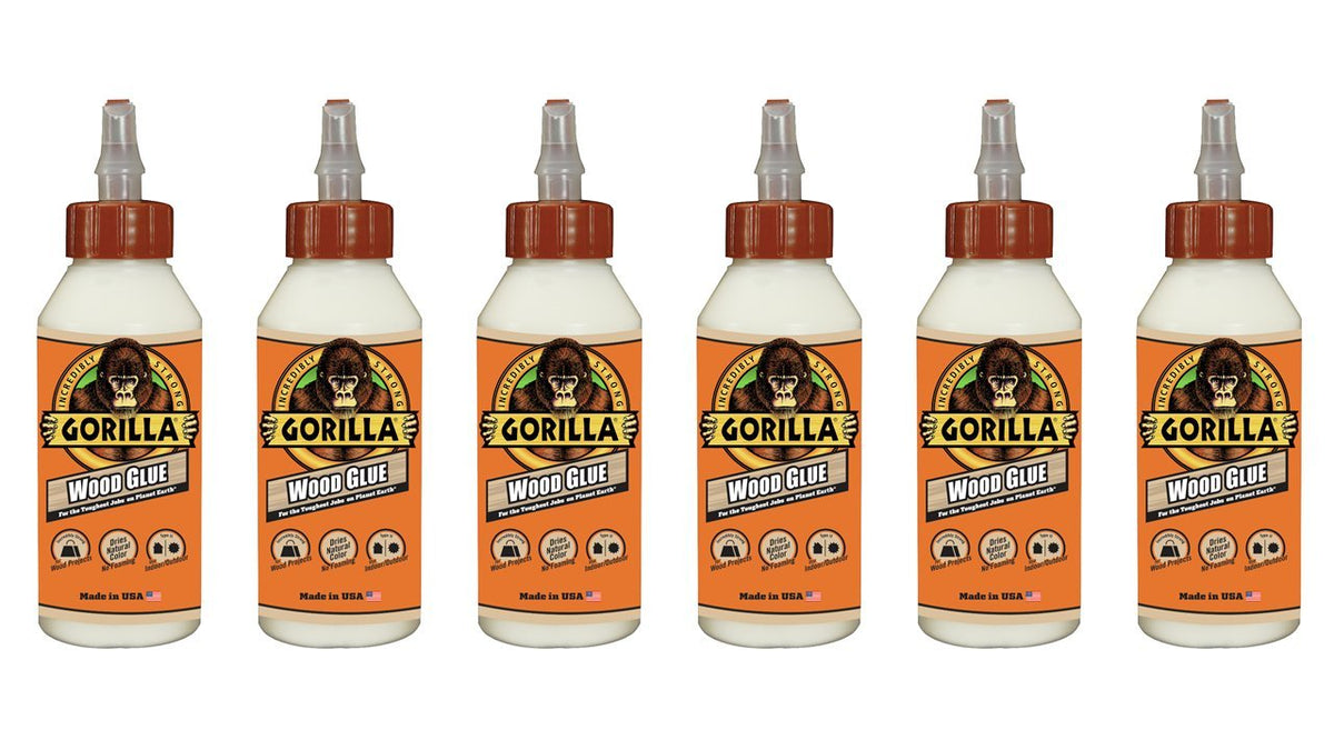Gorilla Wood Glue 8oz Bottle Pack of 6