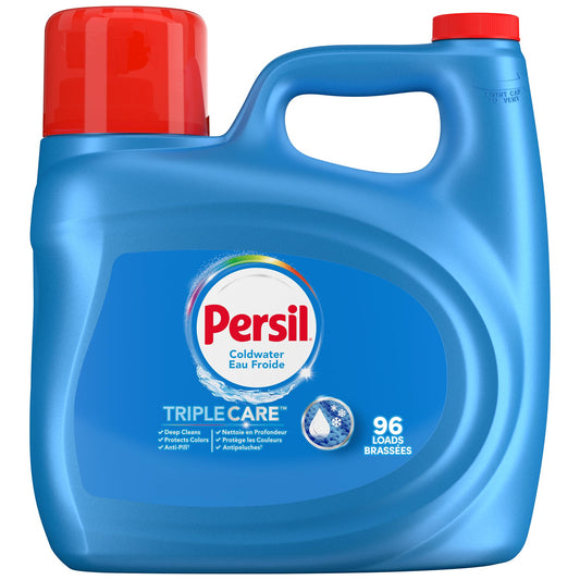Persil TripleCare Coldwater Liquid Laundry Detergent 3.72L