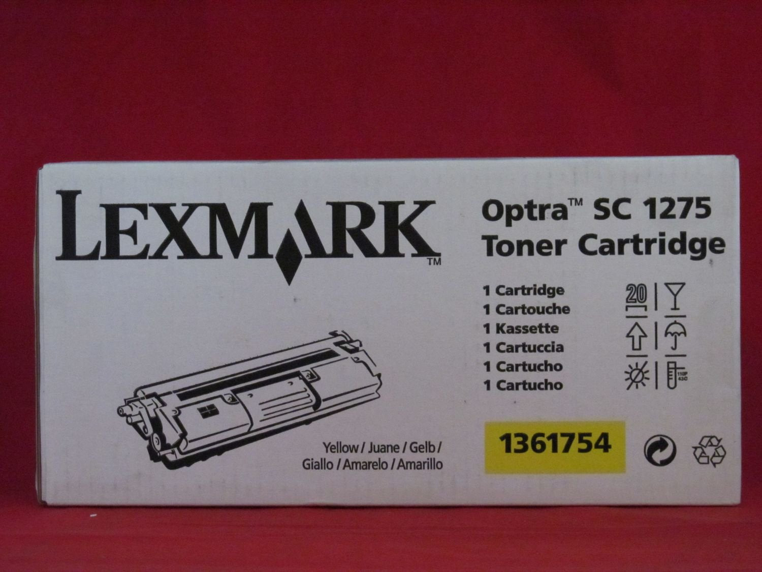 Lexmark OPTRA1275 Yellow Cartridge 1361754