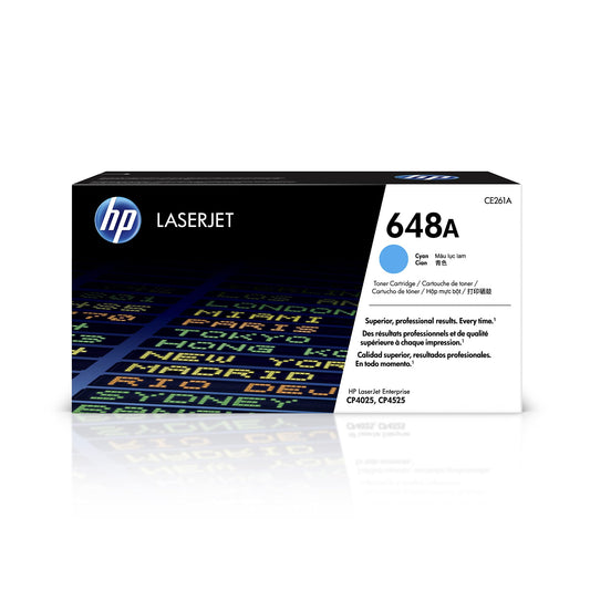 HP 648A Cyan Toner Cartridge CE261A
