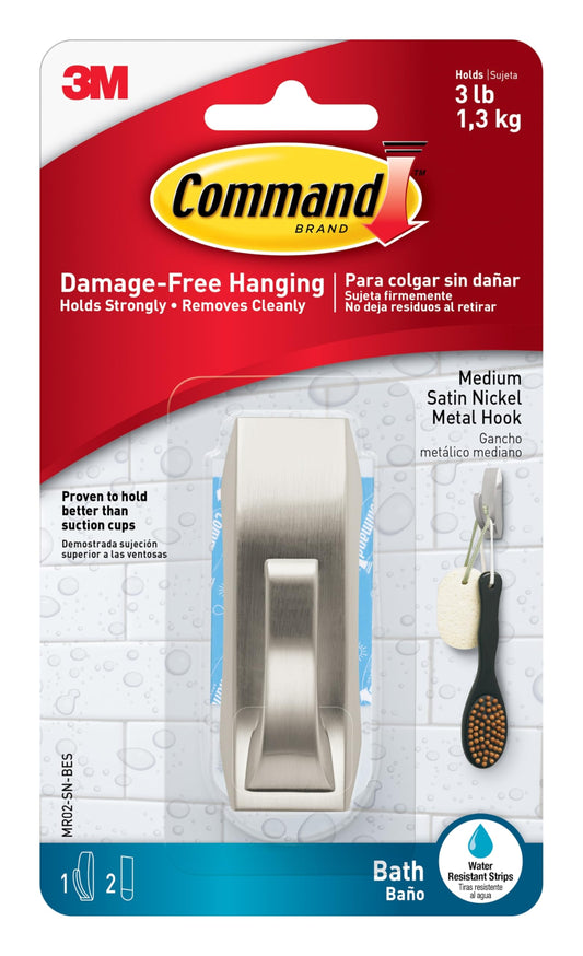 3M Command Modern Reflections Metal Hook 3 lb