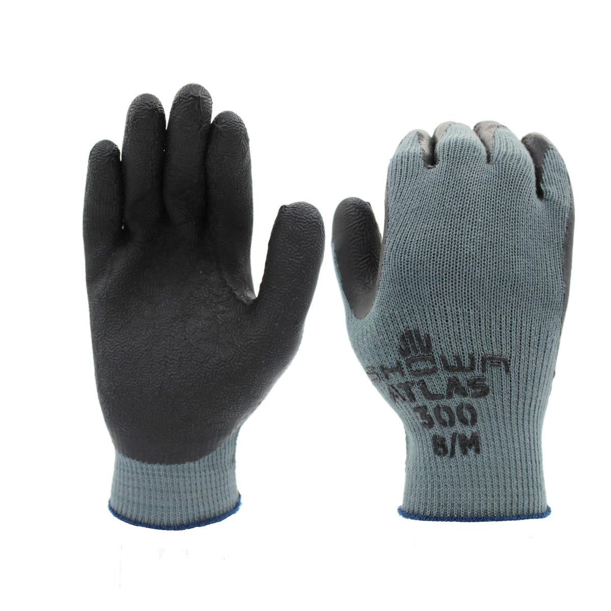 SHOWA Atlas 300 Rubber Palm Gloves XL