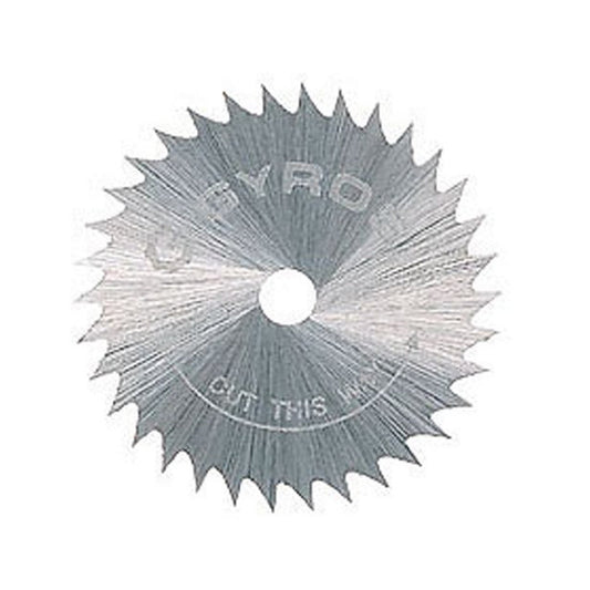 Gyros Mini Circular Saw Blade, Coarse-Teeth ¾ Inch Diameter with 36 Teeth Per Inch for Fast Cutting of Plastic, Softwoods, Hardwoods, Paraffin, and Wax. Compatible with Most Rotary Tools. 81-20715