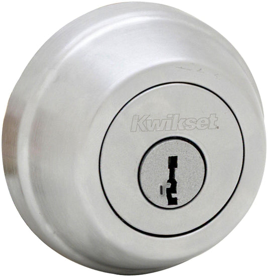 Kwikset 780 Single Cylinder Deadbolt, Satin Chrome