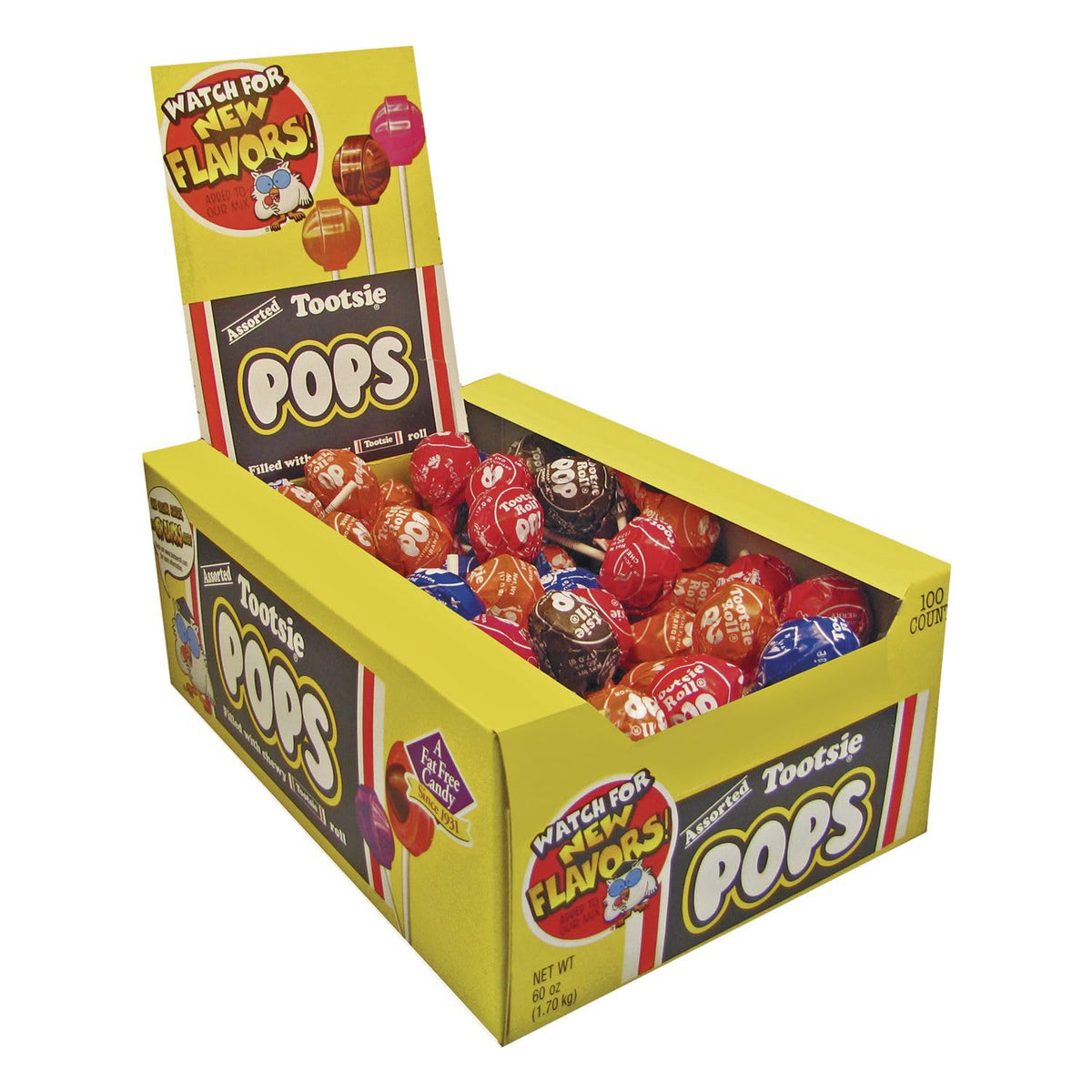 Tootsie Pops Assorted Flavors 0.6 oz 100/Box