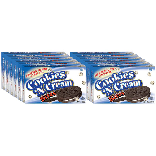 Cookies Cookie Dough Bites Cookies 'N Cream 3.1oz 12-Pack