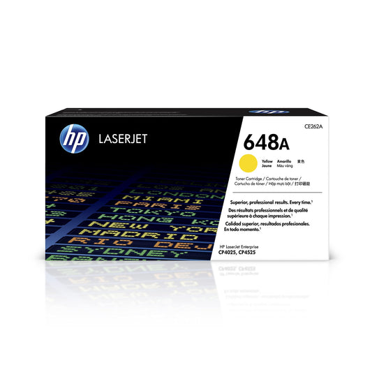 H.P. 648A (CE262A) Original Ink Toner Cartridge, Yellow