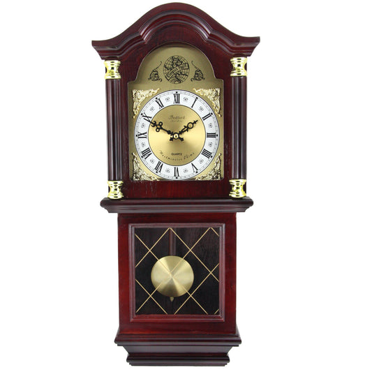 Bedford Chiming Wall Clock with Roman Numerals 26"