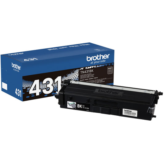 Brother TN431BK Standard Yield Toner, Black, 4-Pack