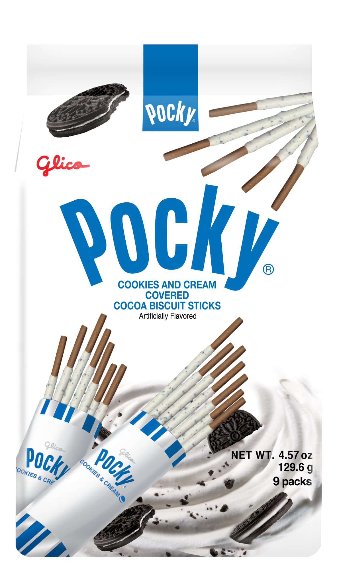 Pocky Cookies & Cream Family Pack 3.81oz 5ct