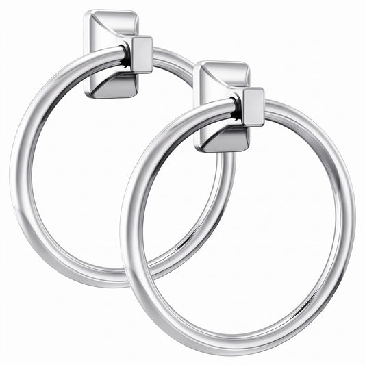 Moen Donner Chrome Towel Ring P5860 6.25" (2-Pack)