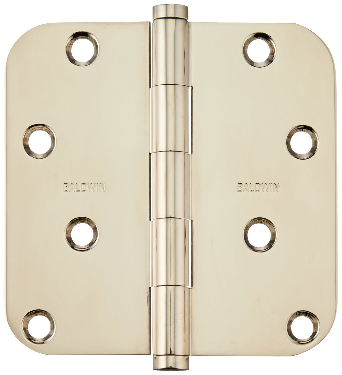 Baldwin 1140055I Radius Mortise Hinge Bright Nickel