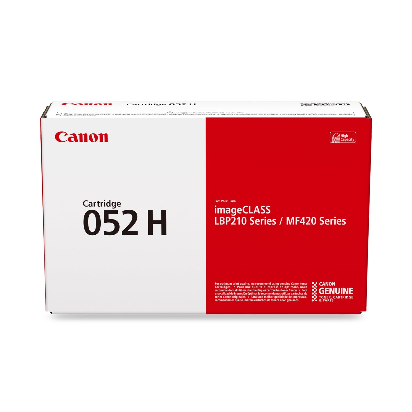 Canon 052H Black High Capacity Toner Cartridge