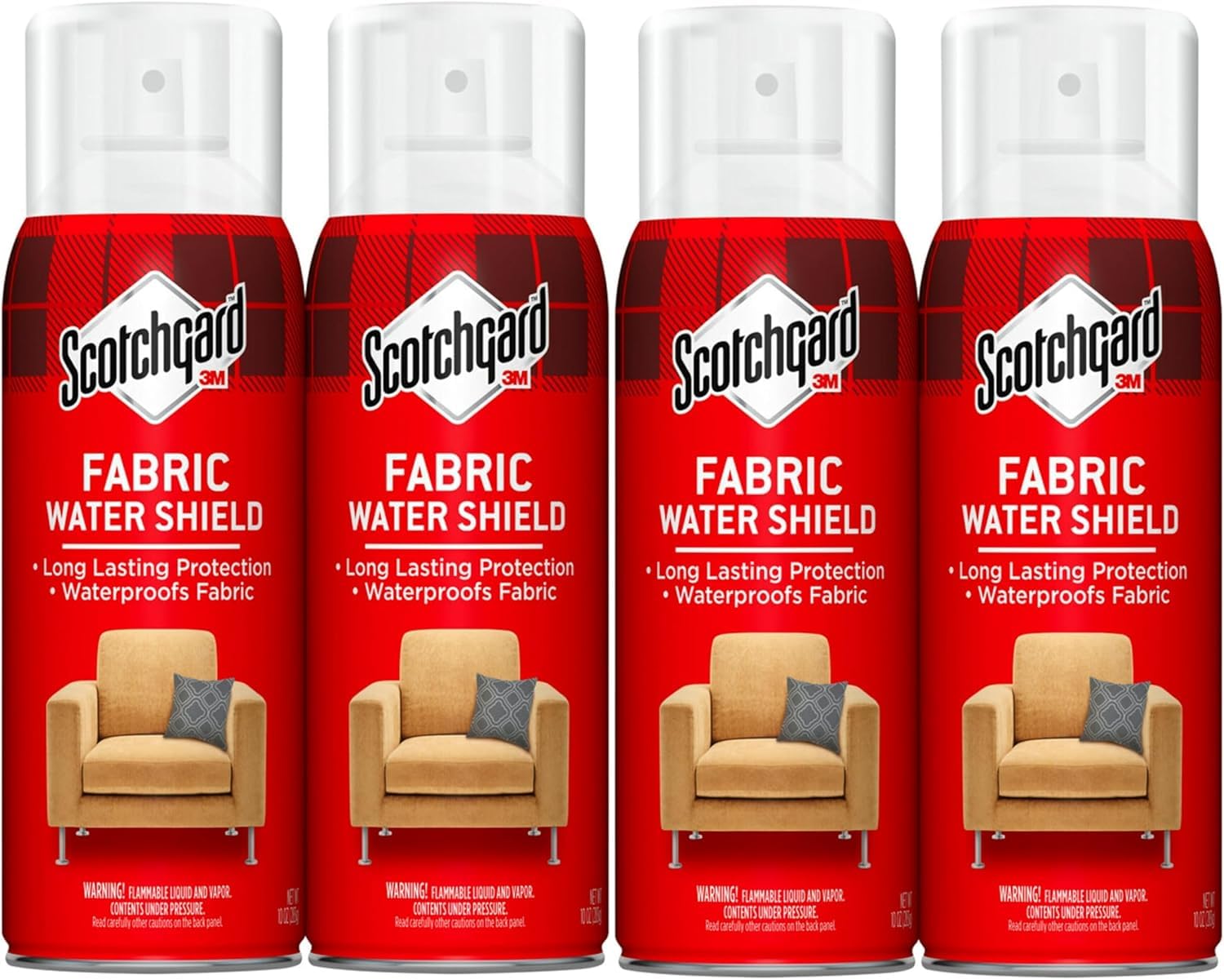 3M Scotchgard Fabric Water Shield 10 Oz, 4 Pack