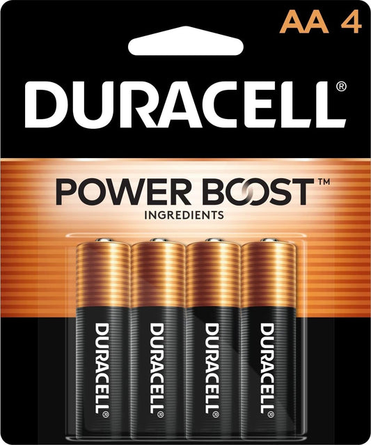 Duracell Alkaline Powerboost AA4 Battery, 4 Count